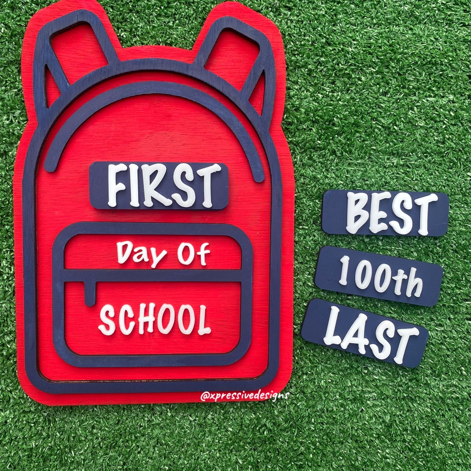 Wooden Back to school sign