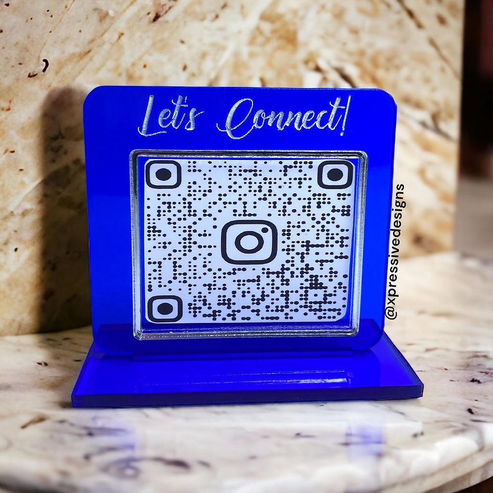 Mini QR code sign