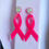 Thumbnail: Breast cancer ribbon earrings