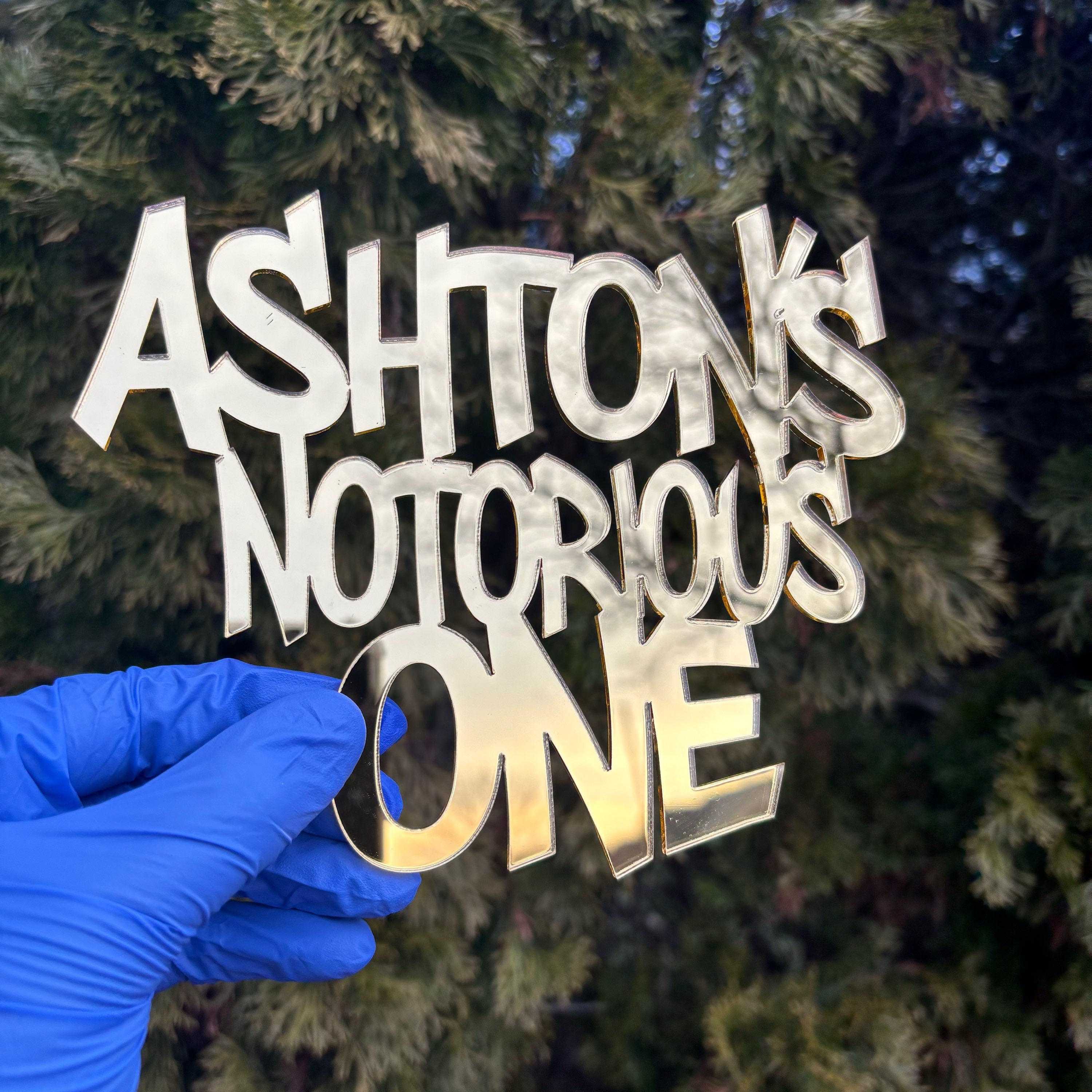 Notorious ONE cake charm 