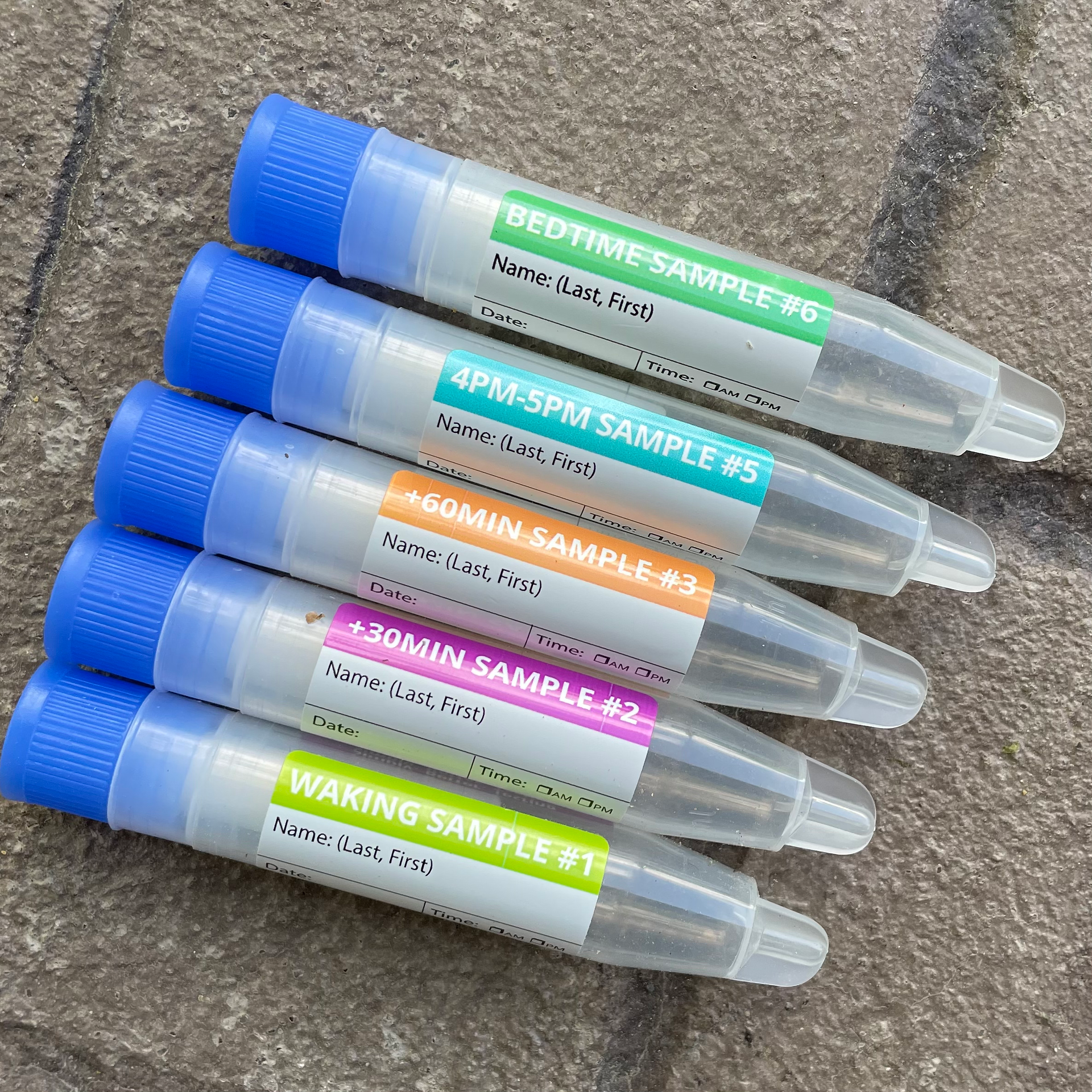 Saliva Sample Tubes for Hormone Testing