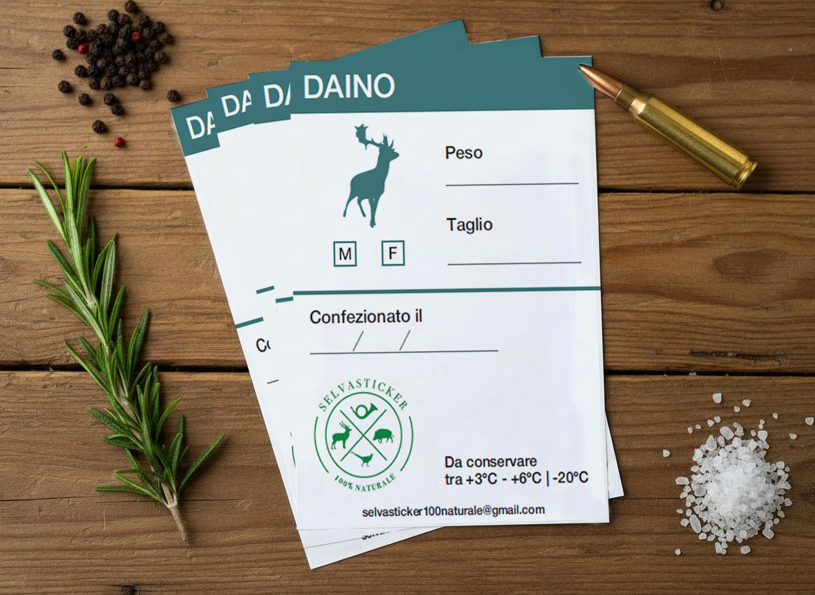 Etichetta Selvasticker Daino