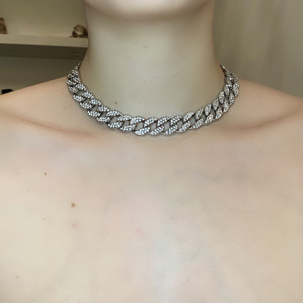 Thumbnail: 16" Icy cuban link necklace