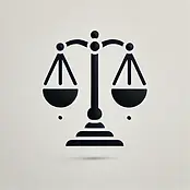 DALL·E 2024-12-02 17.39.28 - A minimalist and modern legal logo featuring black balance sc