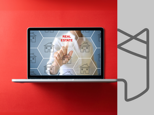 "Investor reviewing real estate portfolio with charts and property data."