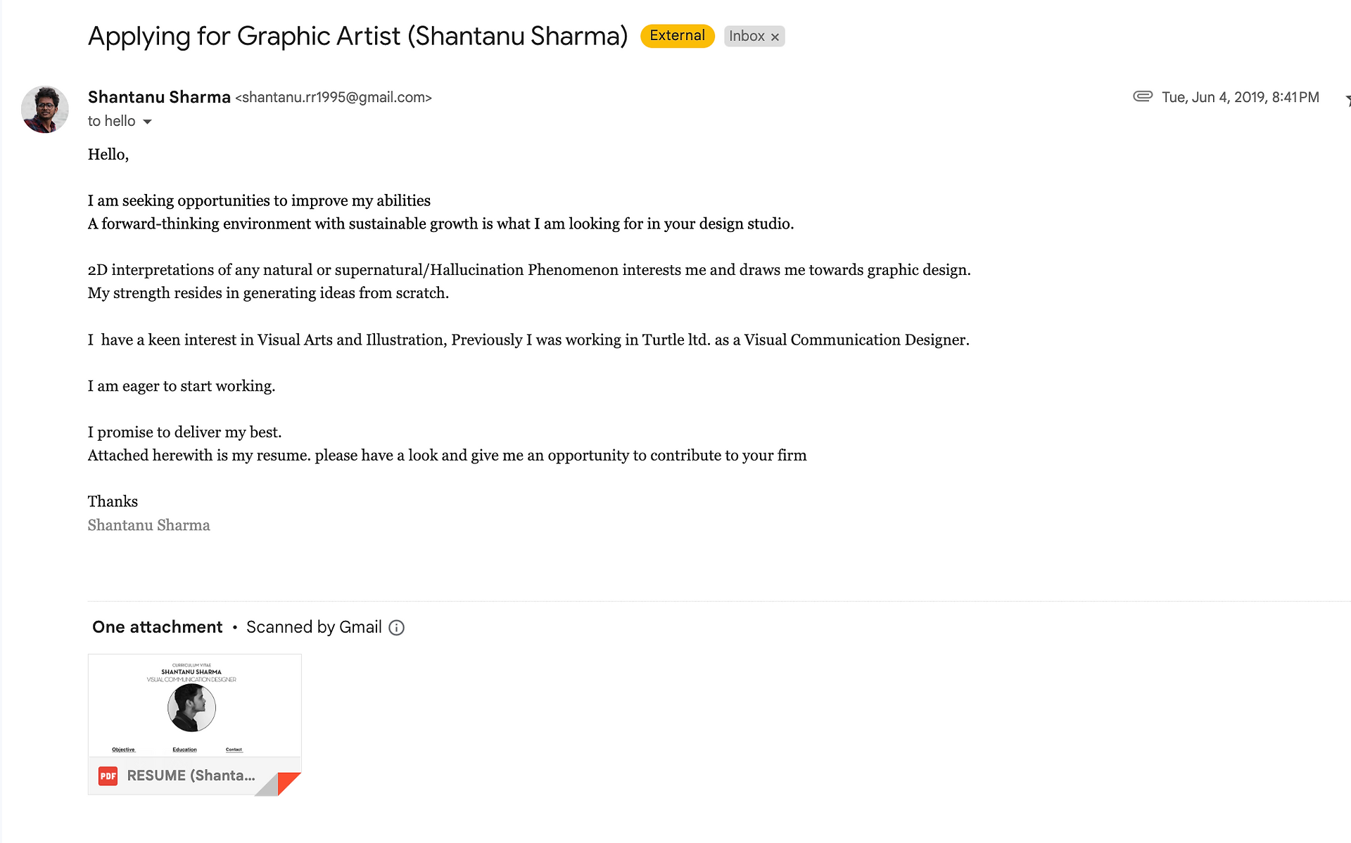 designer application email