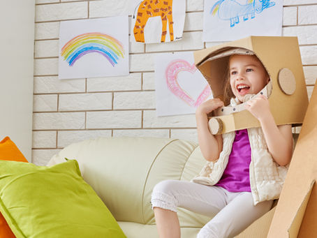 8 ways to play with a cardboard box