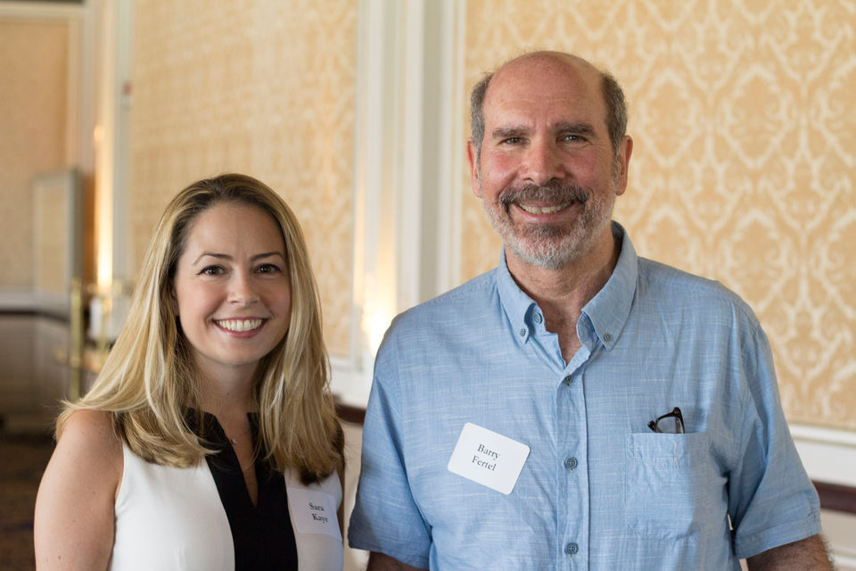 New Rochelle Councilwoman Sara Kaye with former Councilman Barry Fertel