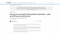 In the Media - Parents are covering $1,474 monthly for adult kids – what one CFP says to watch out for (CNBC)