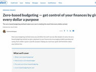 In the Media - Zero-based budgeting – get control of your finances by giving every dollar a purpose (CNBC)