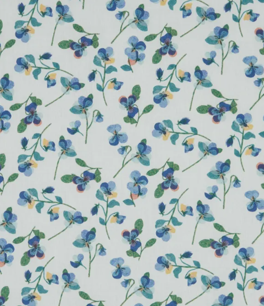 Liberty Tana Lawn Decades in Bloom Pansy Scatter  036375909A
