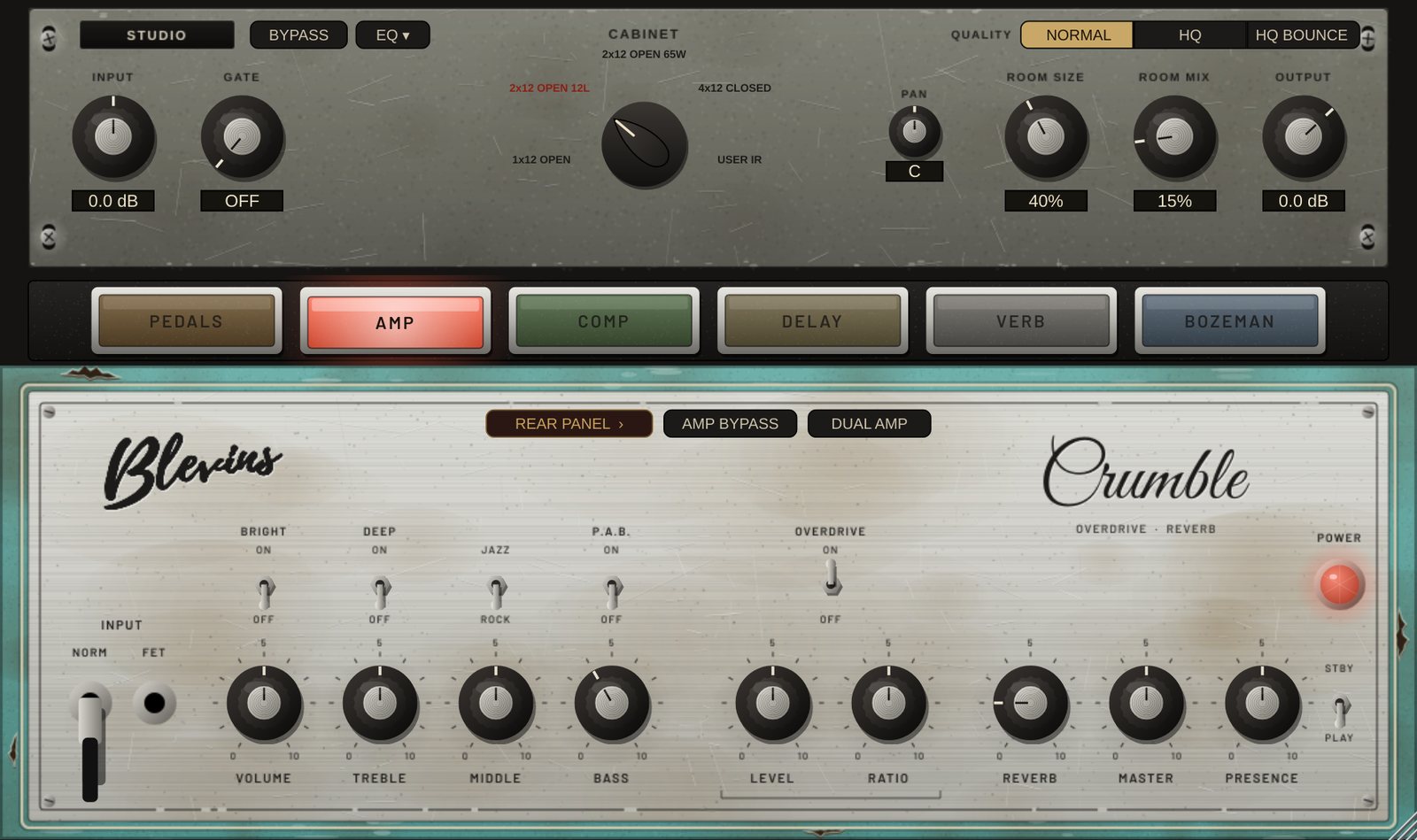 Crumble plug-in window