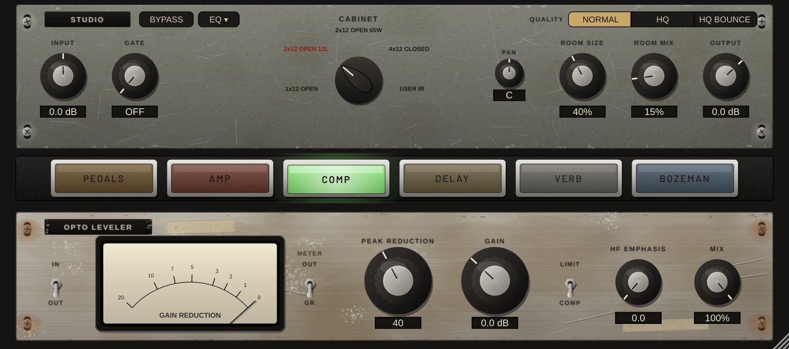 Crumble leveling amplifier module