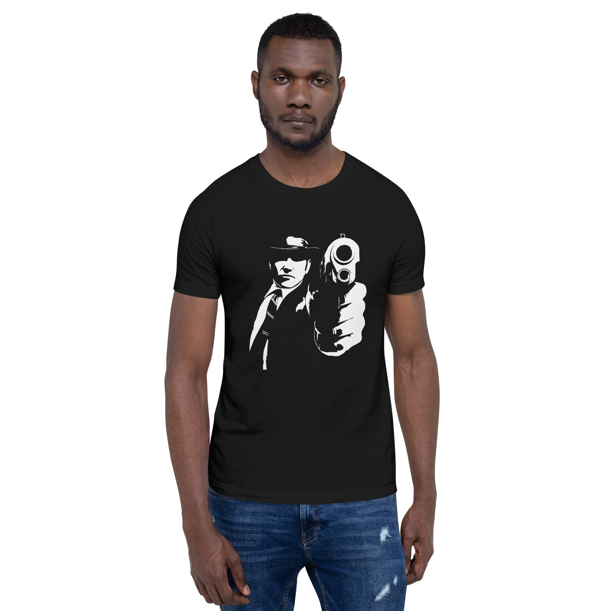 Short-Sleeve Men's Cotton T-Shirt - Design # 4 (BRONX)