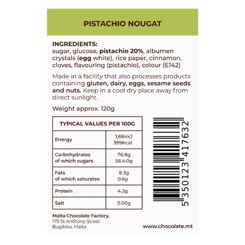 Thumbnail: Pistachio Nougat