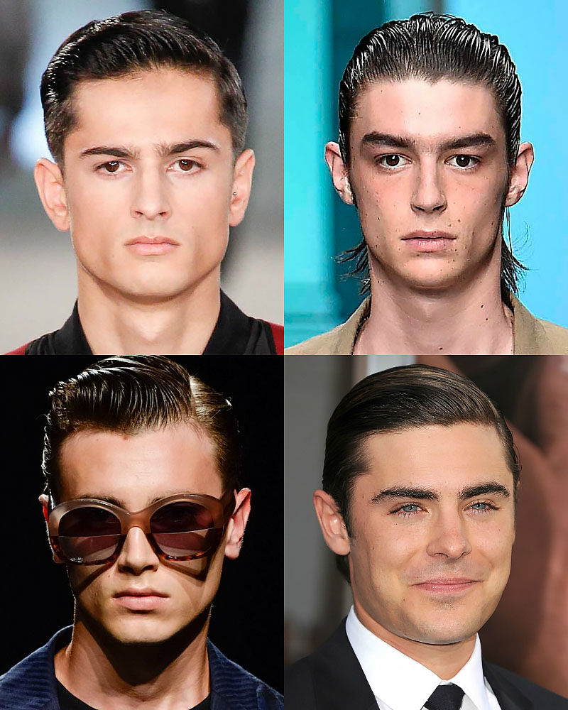 Corte slick back para hombres
