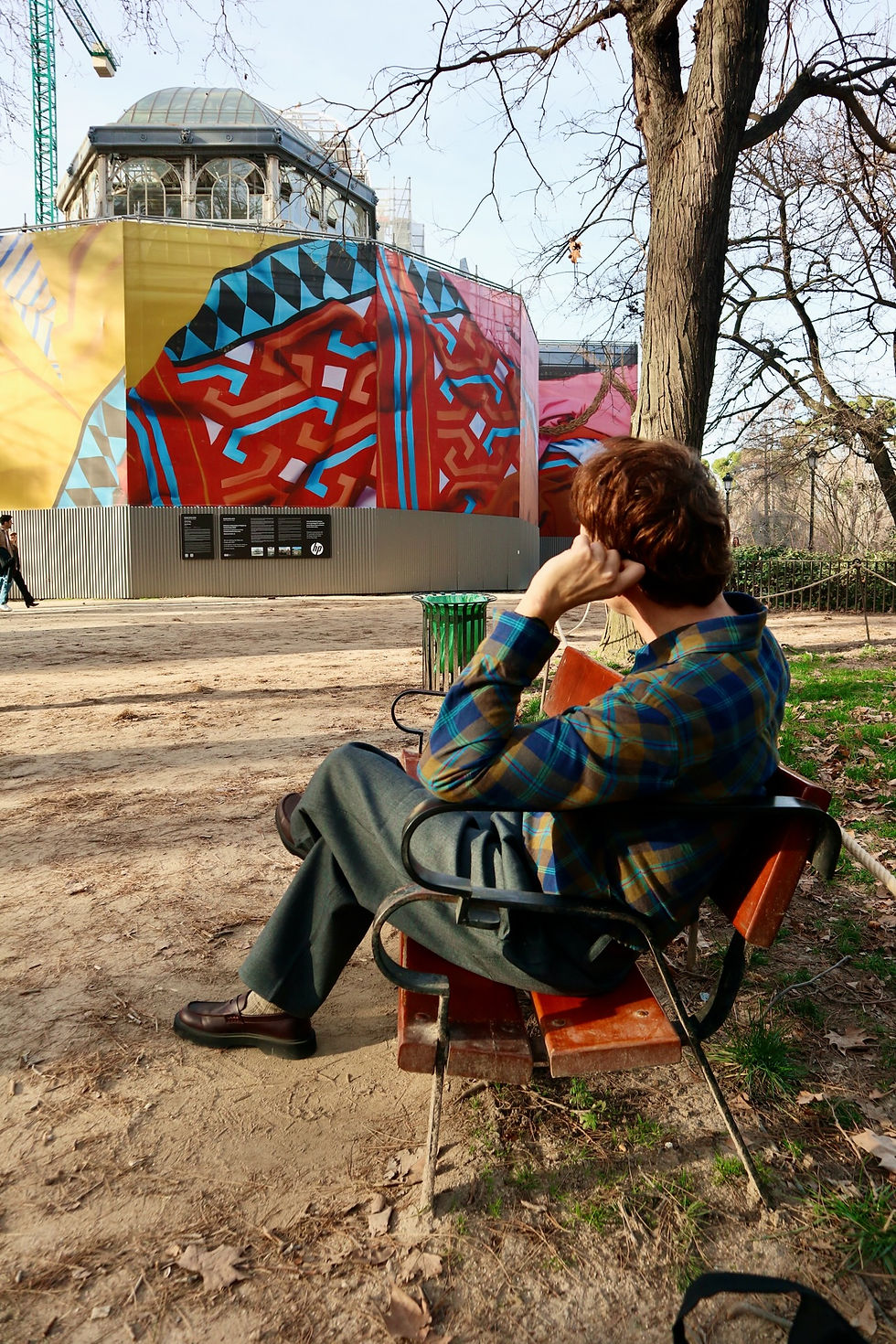 The Trendy Man viendo la restauración del Palacio de Cristal del Retiro