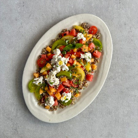 ¿TE APETECE UNA ENSALADA FRESQUITA DE QUINOA, SANDÍA Y BURRATA? VAMOS A PREPARARLA