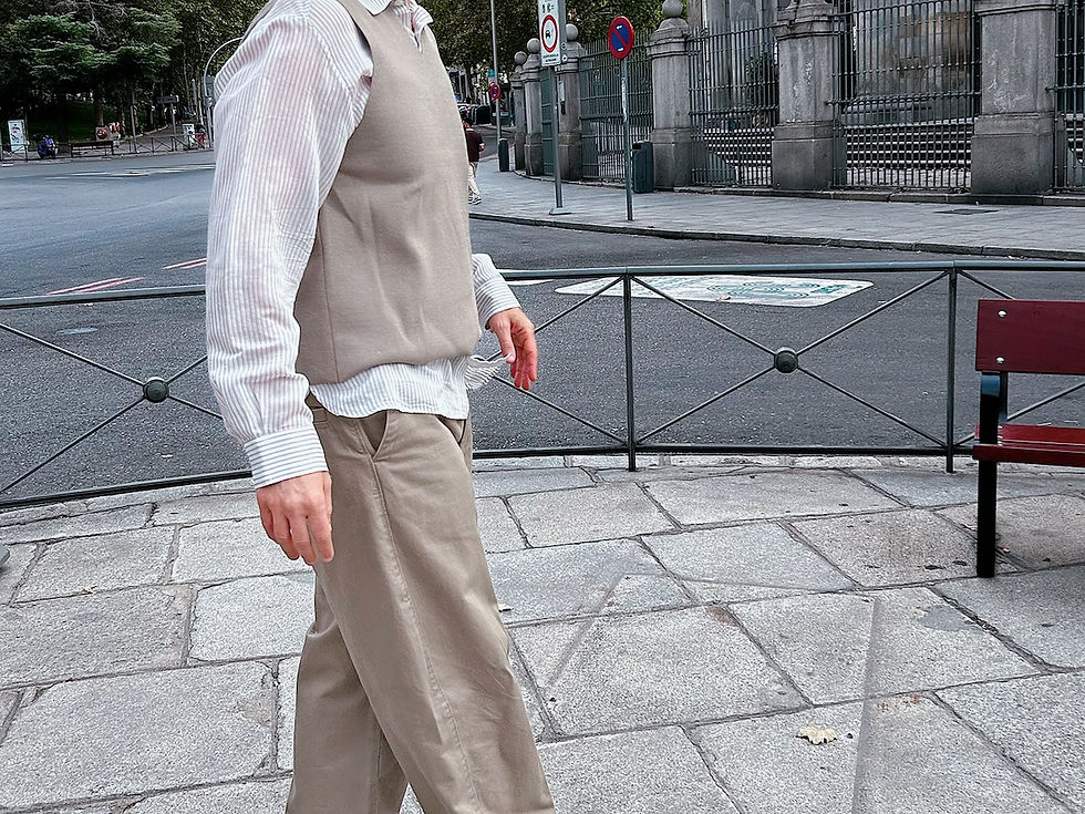 The Trendy Man con pantalón de Uniqlo