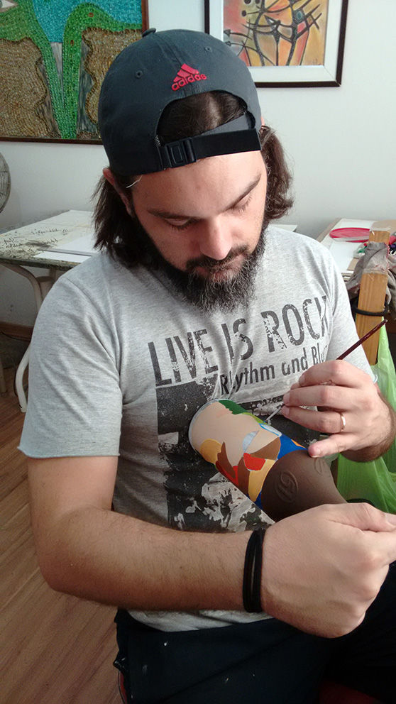 pintando garrafas