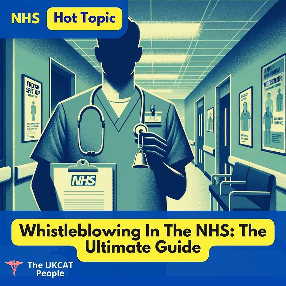 medicine interview, NHS whistleblowing, medical ethics, GMC expectations, patient safety, healthcare ethics, NHS policies, healthcare whistleblowers, ethical dilemmas, NHS core values, Lucy Letby case, Francis Reports, GMC good medical practice, healthcare professionals, medical school interview