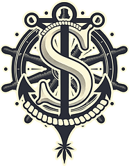 Stoney Shores Yacht Club Vector Logo_Wheel