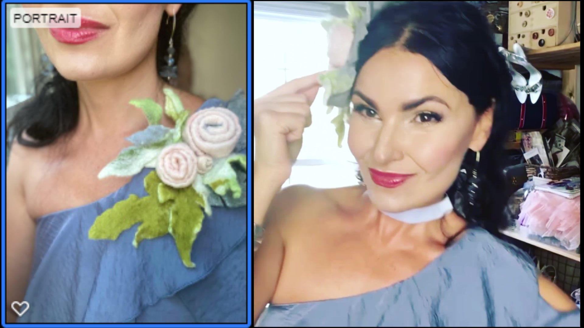 3 roses Brooch VideoTutorial