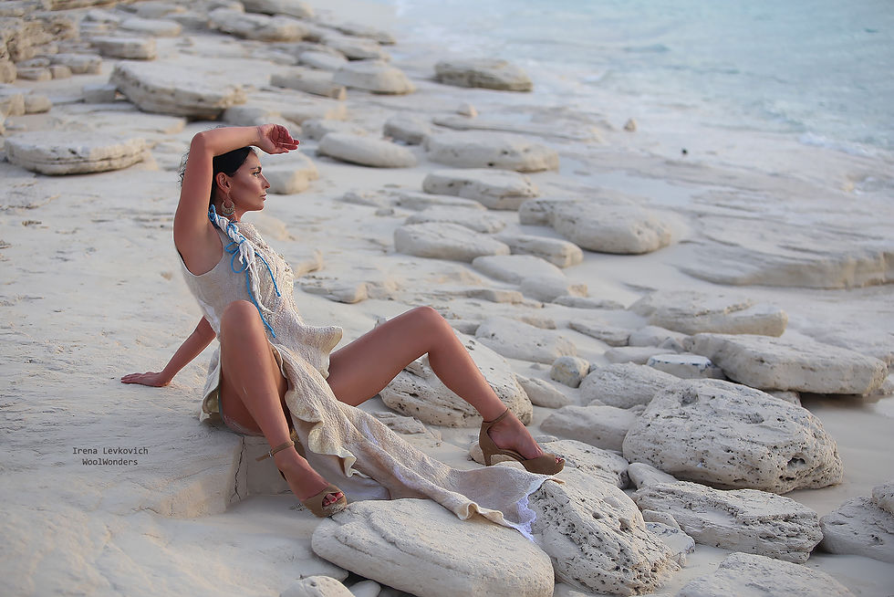 Thumbnail: Art dress "Shimmers on the Sand"