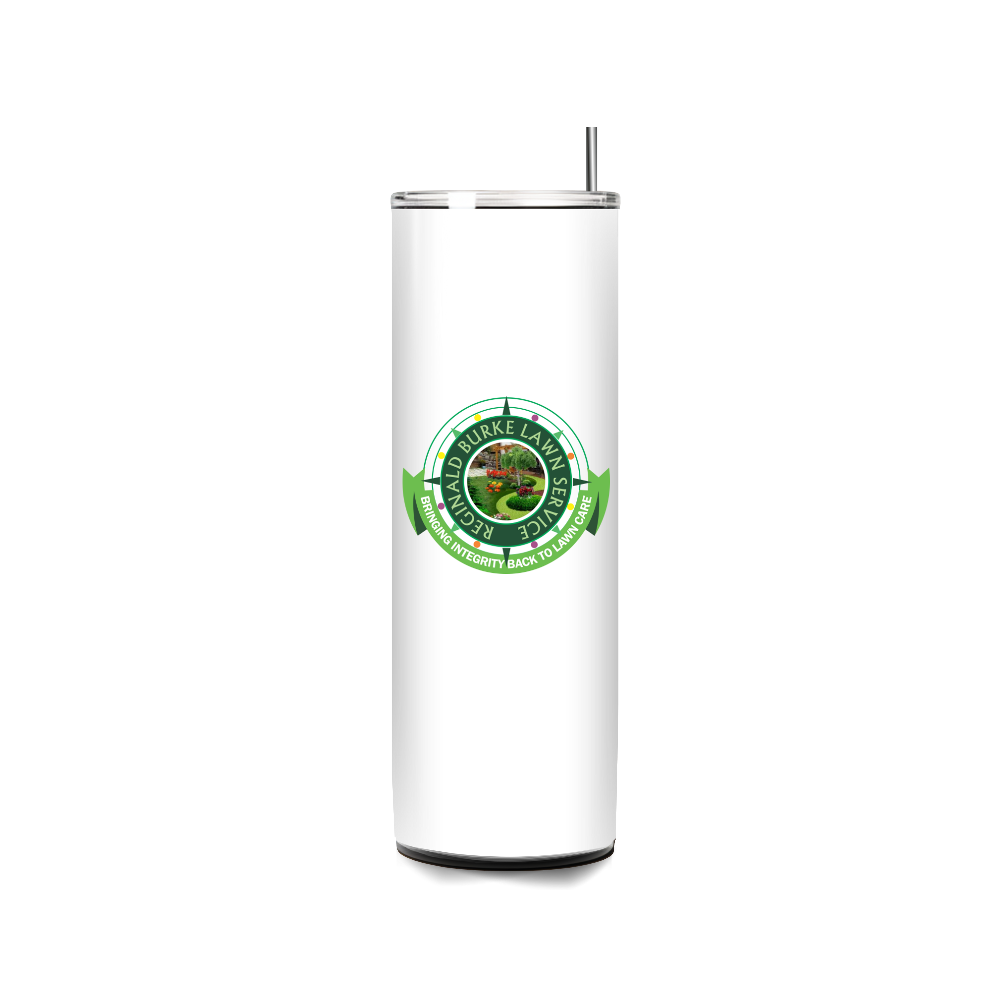 Reginald Burke Lawn Service 20 Oz Stainless Steel Tumbler