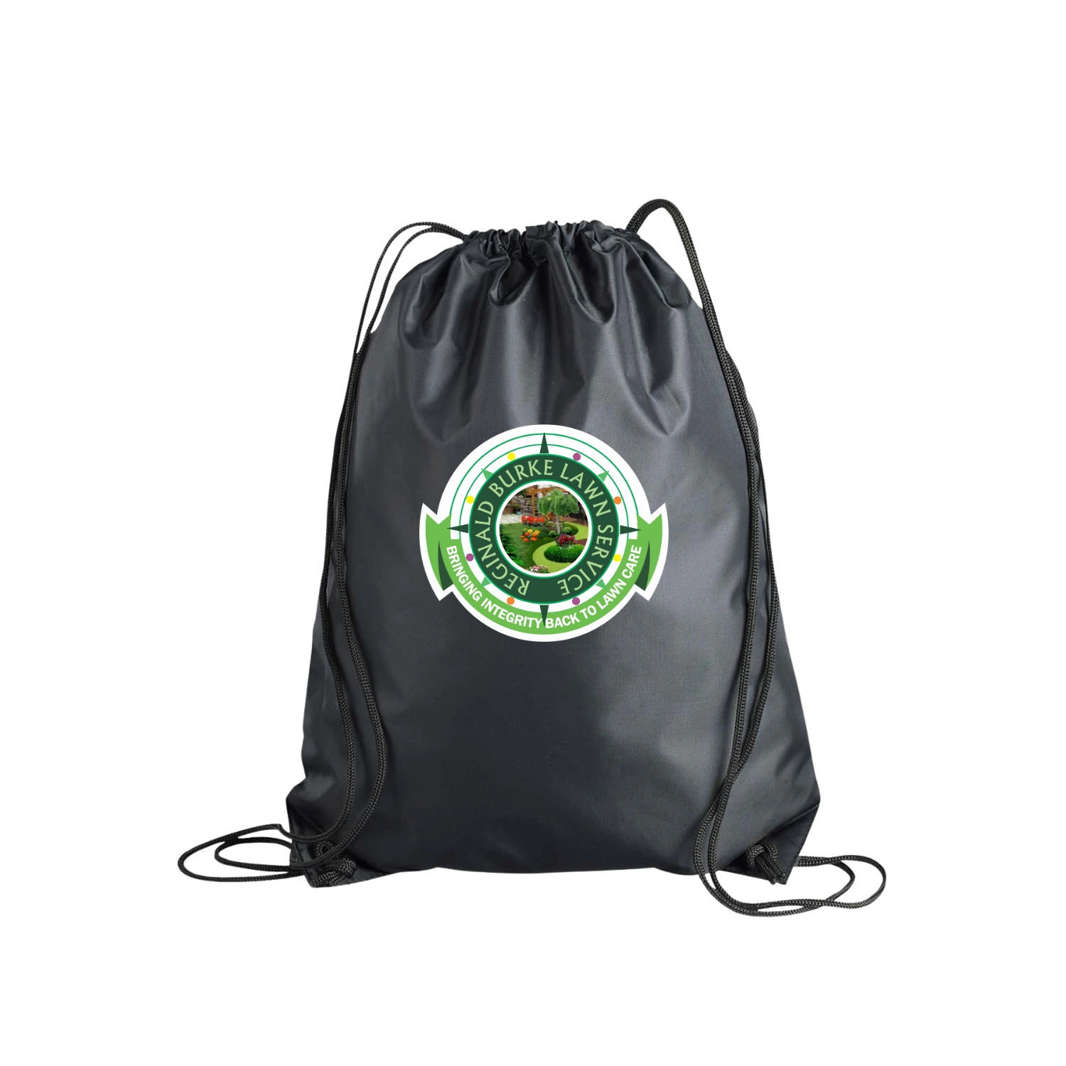 Reginald Burke Lawn Service Drawstring Backpack
