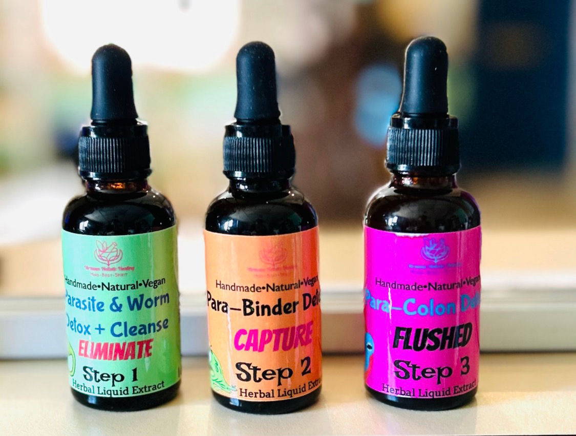 3-Step Kids Parasite & Worm Detox Liquid Extract Set 3x1oz