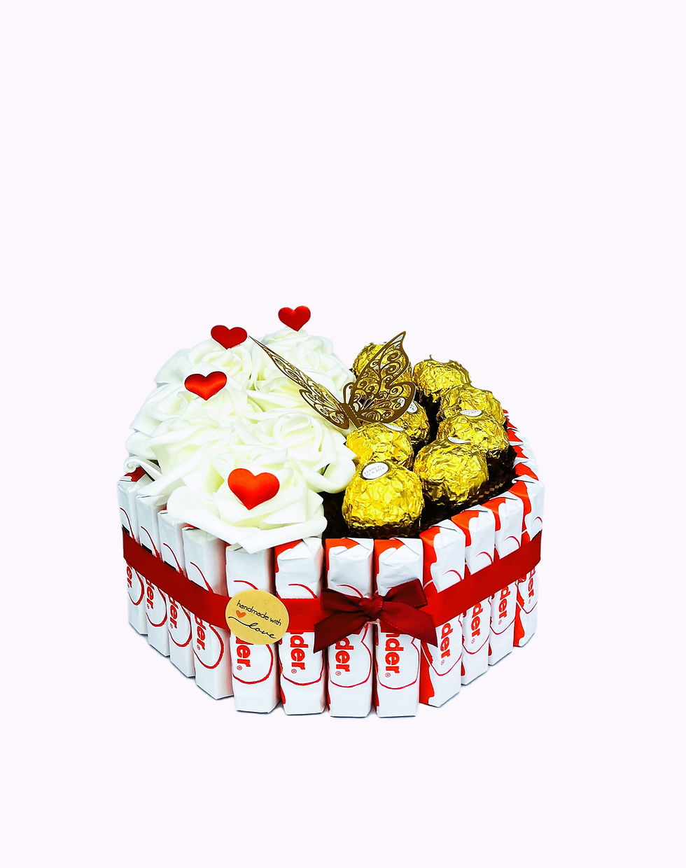 Miniaturbild: Ferrero Kinder Pralinen/Riegel Geschenkpräsent - Achteckform weiß