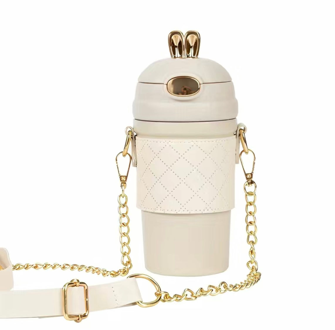 Wasserflasche/Sportflasche mit Strohalm 480ml