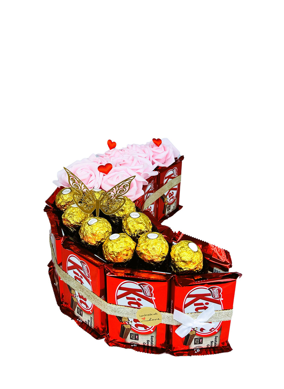 Miniaturbild: KitKat Pralinen/Riegel Geschenkpräsent - Mond rosa