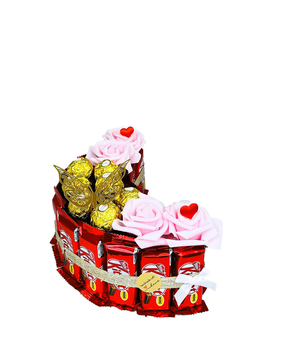 Miniaturbild: KitKat Pralinen/Riegel Geschenkpräsent - Mond rosa