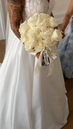 Bride and groom exchanging vows during a seaside destination wedding in Portugal