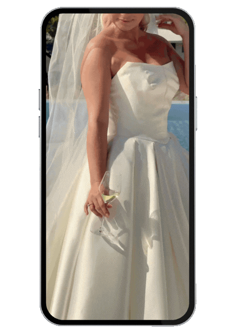 Bride and groom standing together at the altar during a destination wedding in Portugal