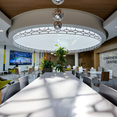 Conference room seating at Portage Concourse