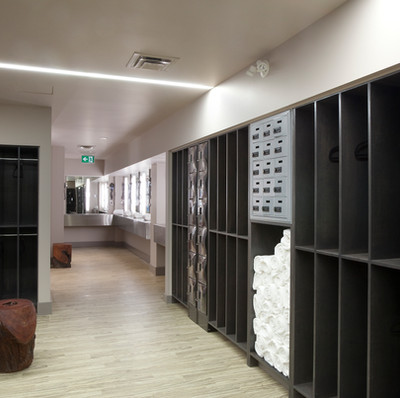 Locker/changing room of Yoga Public. 