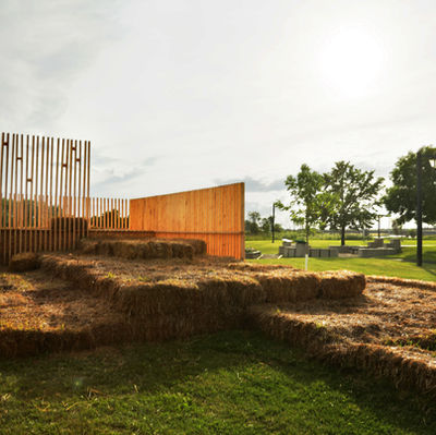 The Wheat Lookout cool garden as seen from afar.
by Marta Milà Pascual
+ Marc Torrellas Arnedo