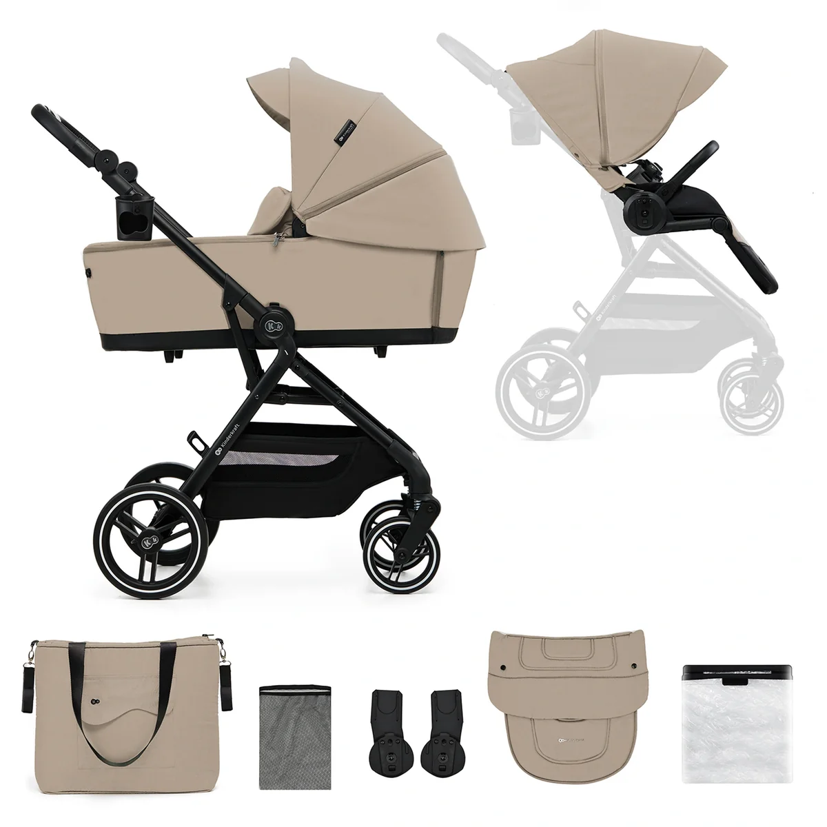 Coche Cuna Yoxi 2 en 1 Kinderkraft