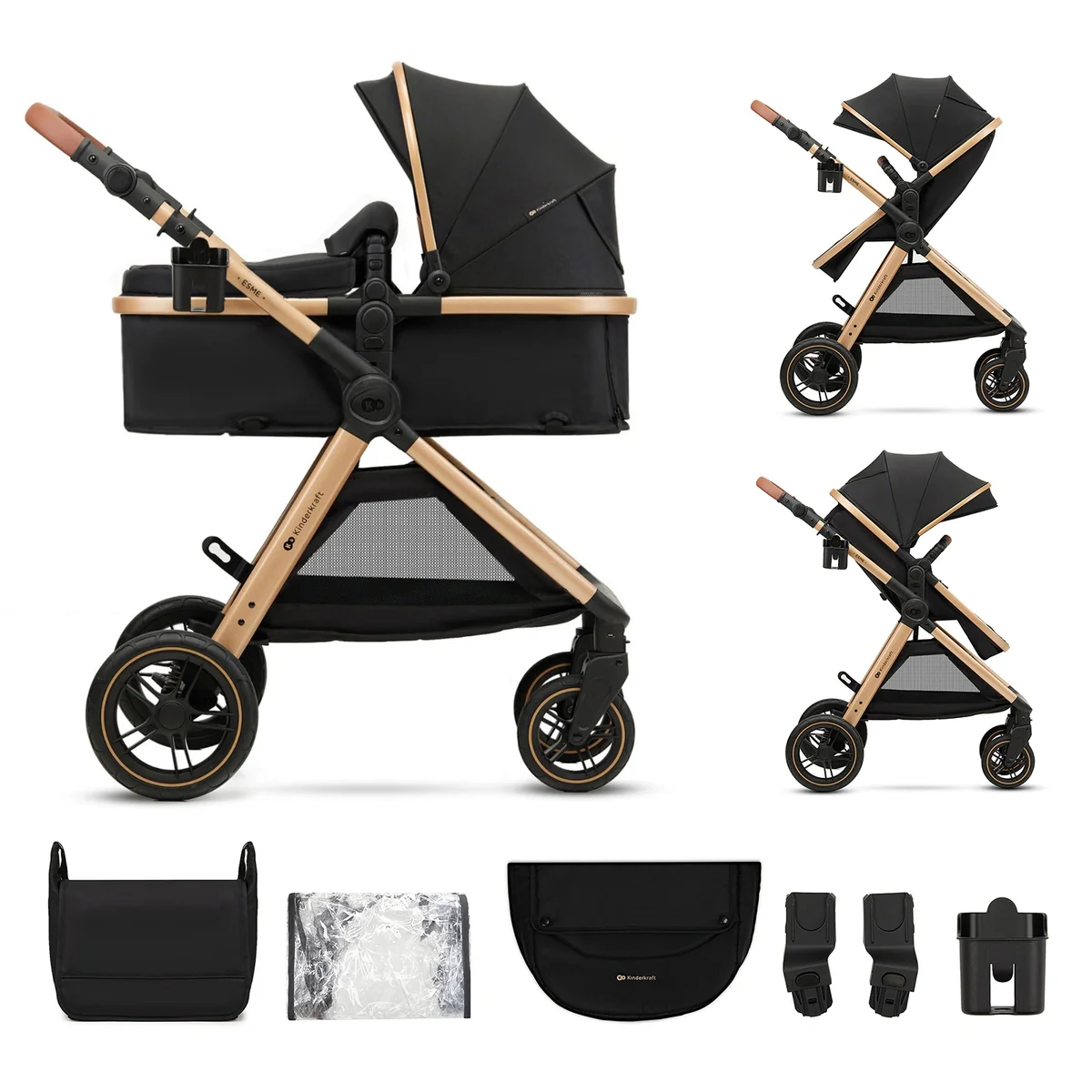 Coche Cuna Esme 2 en 1 Kinderkraft