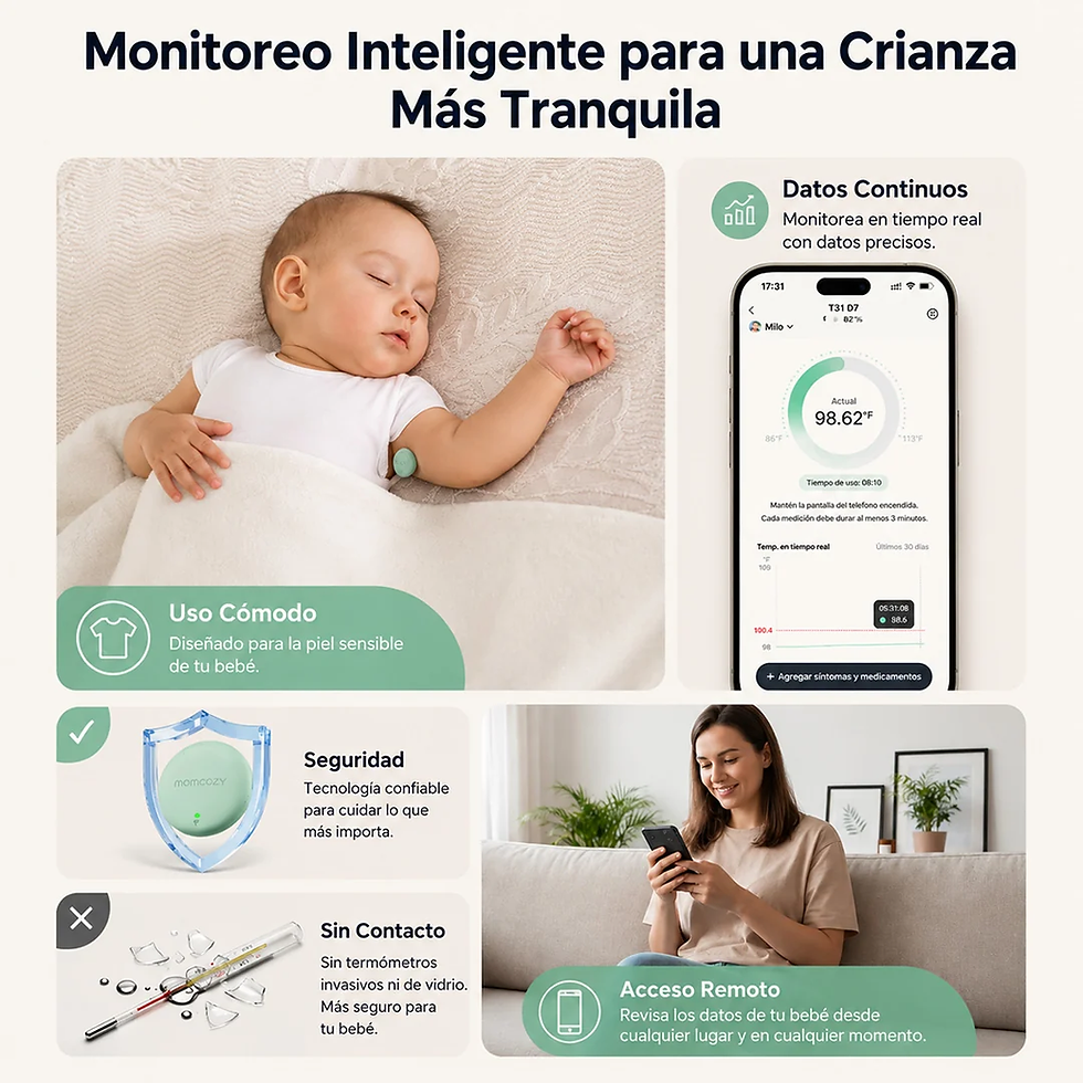 Miniatura: Termómetro Continuo  para Bebé Momcozy