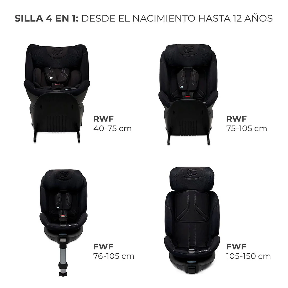 Miniatura: Silla de auto convertible Toda en una XRIDER 2 i-Size KinderKraft