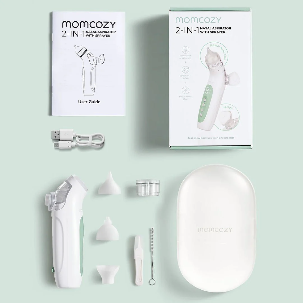 Miniatura: Aspirador Nasal Eléctrico con Pulverizador y Succión Momcozy