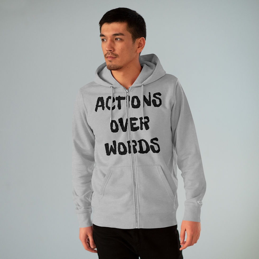 Thumbnail: ACTIONS>WORDS Men's Cultivator Zip Hoodie **EU Sizes!!**