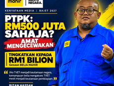 RM500juta Untuk PTPK Amat Mengecewakan, Belia Mahir Gesa Pembiayaan Ditingkatkan Kepada RM1bilion
