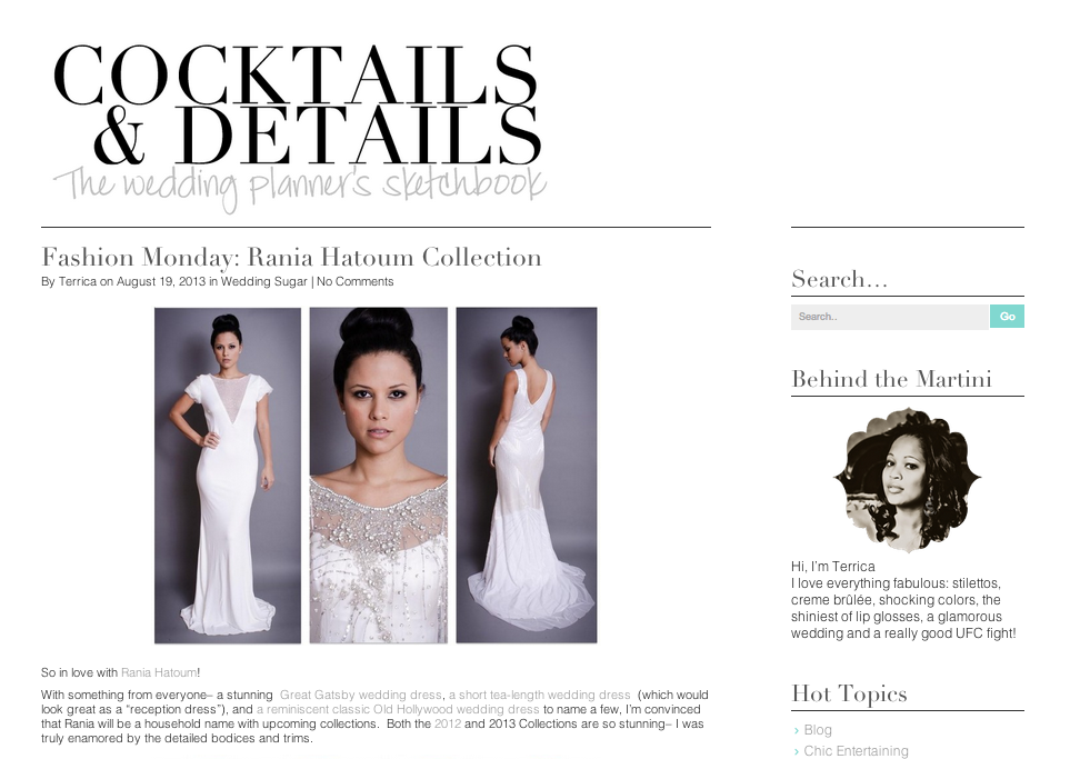 Cocktails & Details- Fashion Monday