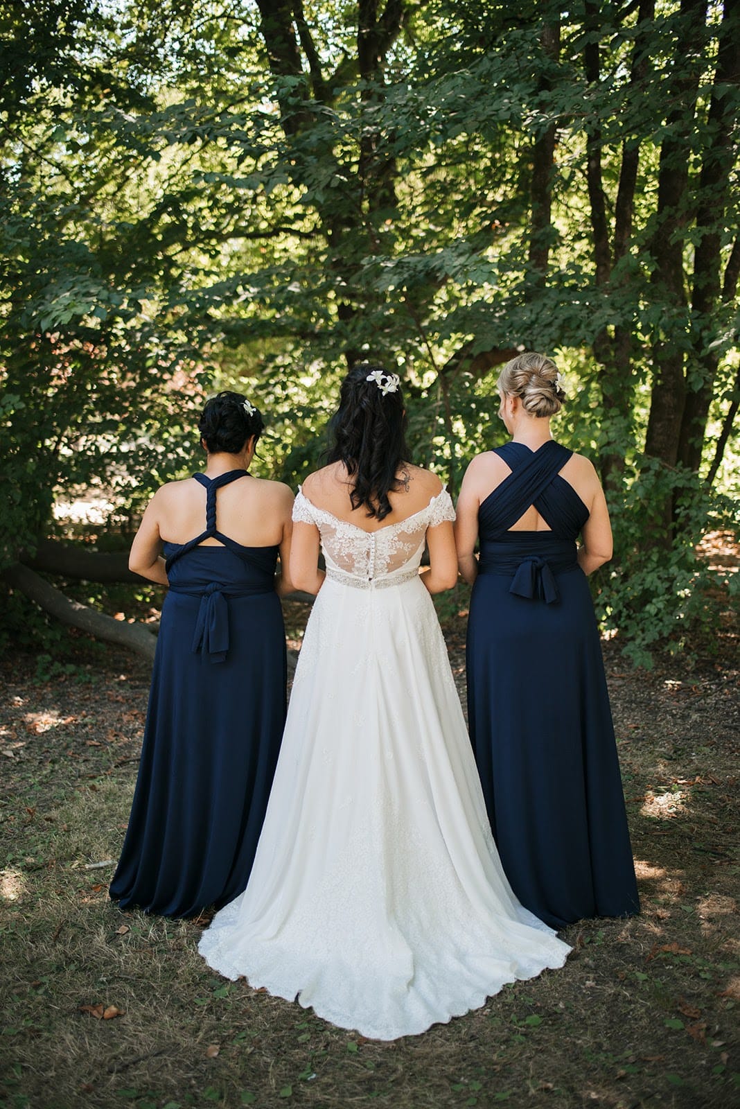 Bridesmaids in our Wrap Gown
