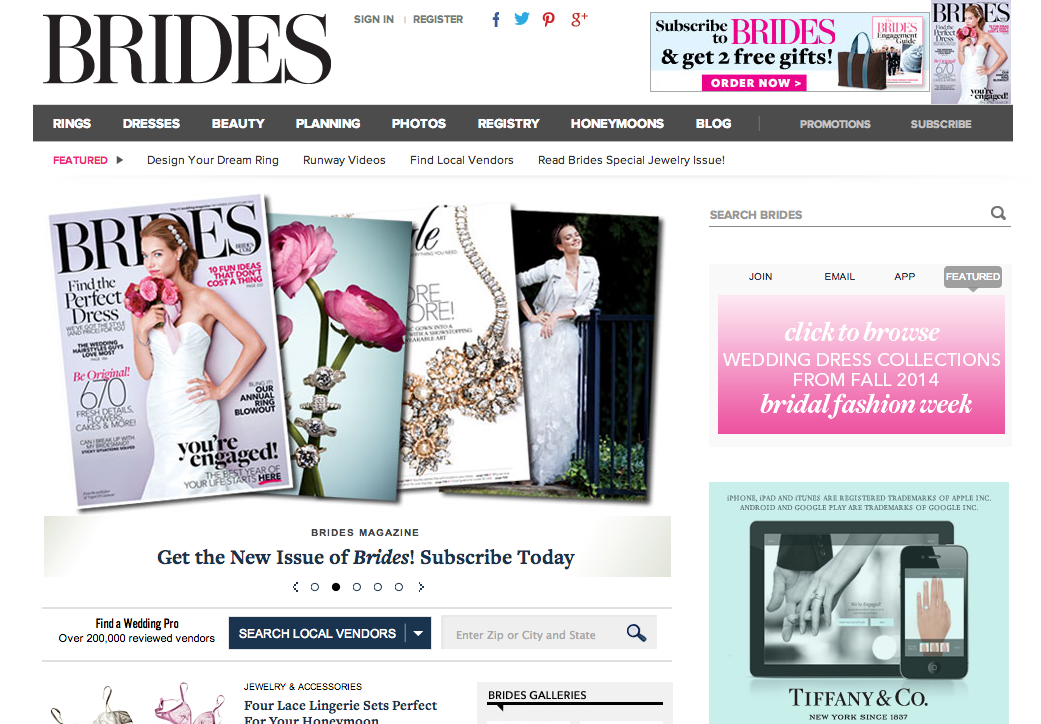 Brides Magazine Runway Feature